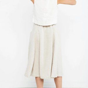 Elizabeth Suzann Clyde billow skirt S flax linen